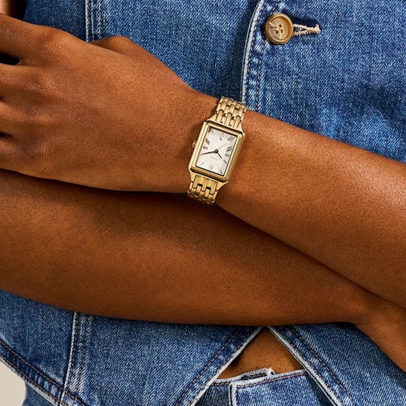 Fossil Raquel Three-hand Date Gold-Tone Stainless Steel Watch, 23mm - Picture 4 of 12